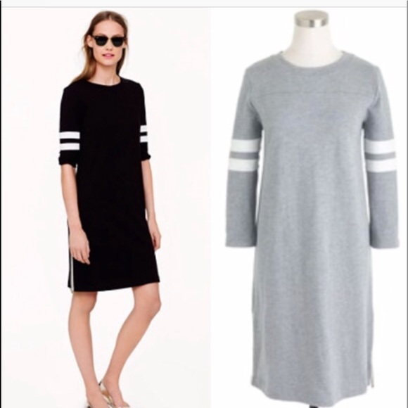 Jcrew Gray Side Zip Varsity Dress - Picture 1 of 5